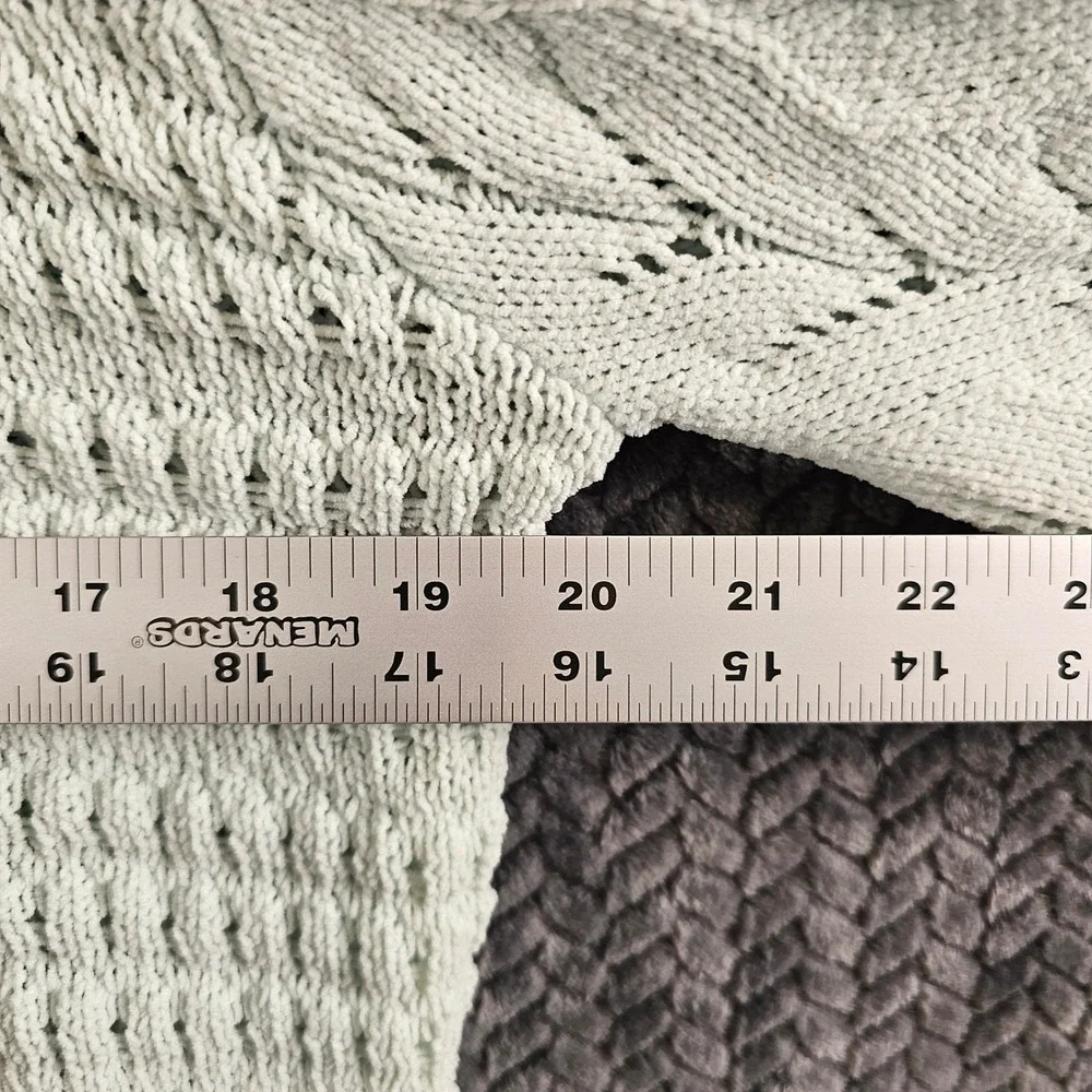 Lauren Conrad LC Light Blue Crochet Knit Pullover Sweater‎ Size S - Picture 3 of 7